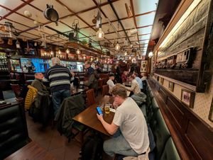 Interior at the restaurant. at Glada Stinsen in Stockholm