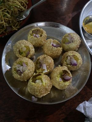 Disappointing pani puri  at Arghakhanchi Vegetarian Restaurant in Pokhara