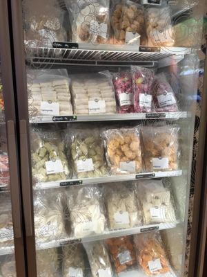 Fridge options at Hiltl Vegimetzg in Zurich