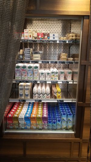 Vegan Milk at Hiltl Vegimetzg in Zurich
