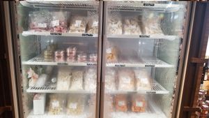 Frozen foods at Hiltl Vegimetzg in Zurich