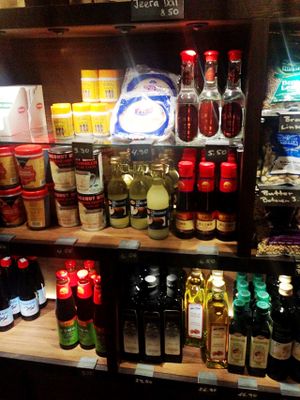 products at Hiltl Vegimetzg in Zurich