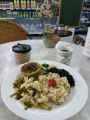 prato macrobiotico (vegan) at Melinda and Julius in Sao Paulo