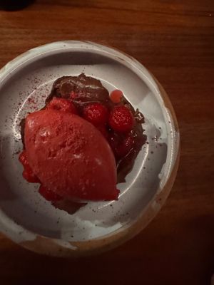 Vegan chocolate mousse at Solera in Mount Maunganui