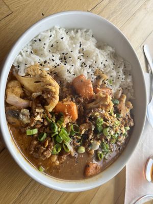 Sweet potato cauliflower curry special 👍  at Yellow City Street Food - YCSF in Amarillo
