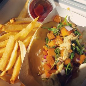 Kale/Butternut Squash Taco (rotating special) at Yellow City Street Food - YCSF in Amarillo