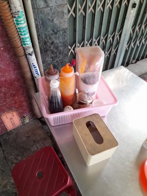 Table outside at Minh Khuê in Ho Chi Minh City