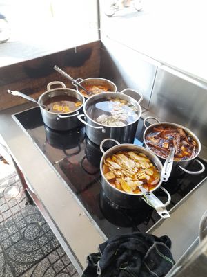 Outside kitchen at Minh Khuê in Ho Chi Minh City