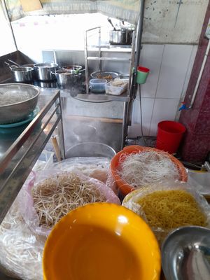 Kitchen area #Veganuary at Minh Khuê in Ho Chi Minh City