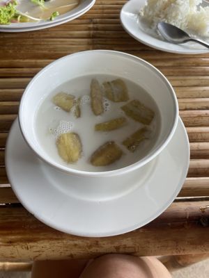 Banana in coconut milk - delicious   at M Thai Food in Koh Lanta