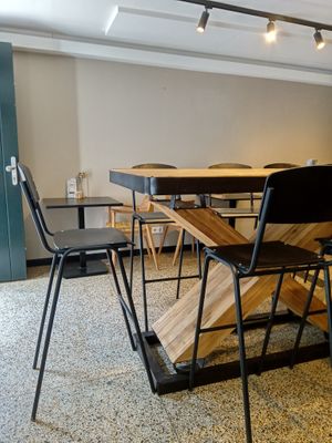 Inside the cafe (August 2025) at Espresso Quartier in Maastricht