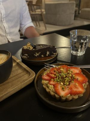 Refined sugar-free cakes  at Espresso Quartier in Maastricht