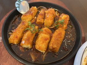 Sizzling tofu in house special sauce  #Veganuary at Tofu Vegan - Gloucester Rd in South West London