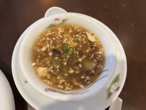 Mushroom and tofu soup #Veganuary at Tofu Vegan - Gloucester Rd in South West London