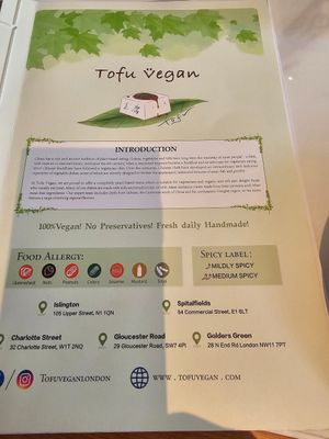  at Tofu Vegan - Gloucester Rd in South West London