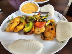 Twice cooked fisc at Tofu Vegan - Gloucester Rd in South West London