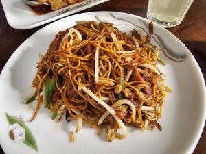 Special fried noodles, sichuan style at Tofu Vegan - Gloucester Rd in South West London