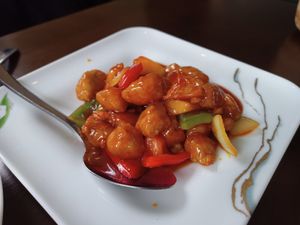 Sweet n sour "chicken" at Tofu Vegan - Gloucester Rd in South West London