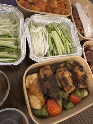 More delicious takeout. Amazing Korean stew!  at Tofu Vegan - Gloucester Rd in South West London