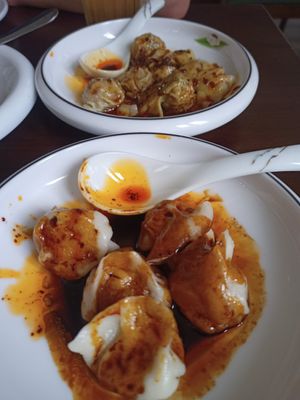 Wontons number 1 and 2 in the menu at Tofu Vegan - Gloucester Rd in South West London