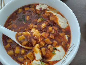 Silk tofu - highly recommend! It's like eating a cloud at Tofu Vegan - Gloucester Rd in South West London