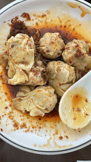 #1 Wontons  at Tofu Vegan - Gloucester Rd in South West London