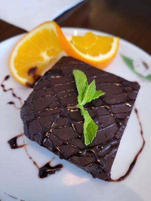 Chocolate brownie at Tofu Vegan - Gloucester Rd in South West London