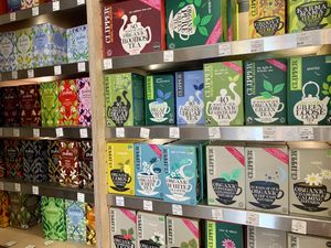 Tea selection  at Inside Out Health in Reigate