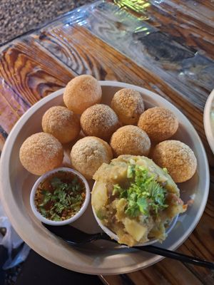 Pani Puri at Vegetarian-Vegan in Chiang Mai