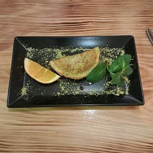 Nachtisch, eine Art Pfannkuchen at Al Moudyaf in Wuppertal