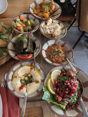 Mezze platter part 1  at Al Moudyaf in Wuppertal