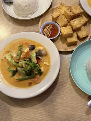 Panang Curry, has shrimp paste (not vegan or vegetarian!) 😔   at King of Thai Boat Noodles in Honolulu