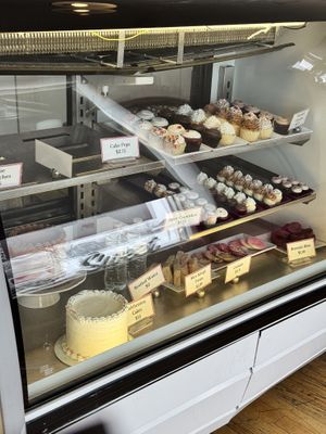 Bakery case  at Yours Truly Cupcake in Denver