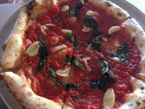 Marinara pizza  at Falora in Tucson