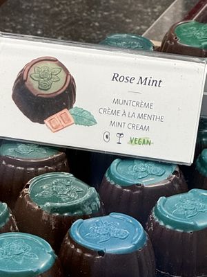 Crème à la menthe   at Valentino Chocolatier in La Louviere