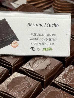 Praliné noisettes   at Valentino Chocolatier in La Louviere