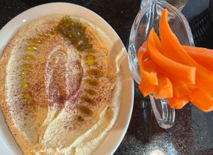 hummus at The Grape Leaf in Louisville