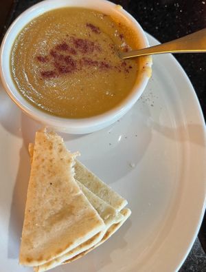 lentil soup at The Grape Leaf in Louisville