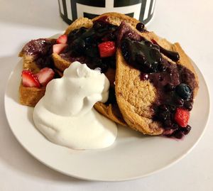 Tropical french toast  at Vegan Daily in Dubai