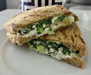 Avocado and Kale Sandwich at Vegan Daily in Dubai