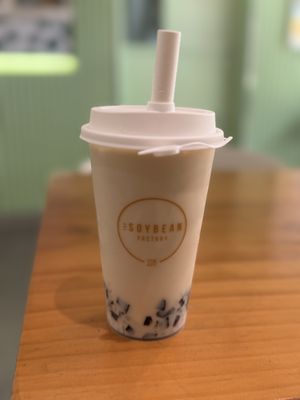 Soy milk with cincau   at The Soybean Factory in Kuala Lumpur