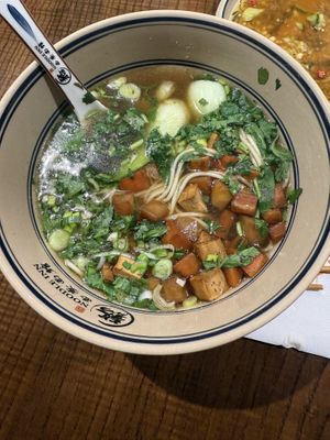 Vegan noodles   at The Noodle Inn in London
