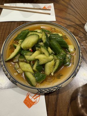 Cucumber salad   at The Noodle Inn in London