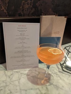 Amalfi Coast menu and Appertif at Six by Nico - Hanover St  in Edinburgh