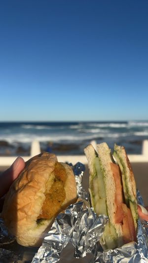 Vada pav and Mumbai sandwich (takeaway)  at The Point Hotel & Spa in Mossel Bay