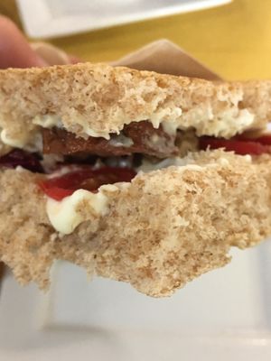 Whole wheat focaccia with smoked tofu and veggies  at We'v V3RAW in Cuneo