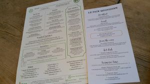 Menus at Le Pain Quotidien - High St in South West London
