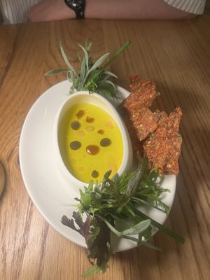 dried vegetables and oil  at Fronda Pasaje BCN in Barcelona