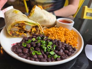 Vegan breakfast burrito at Breakfast Republic  in Culver City