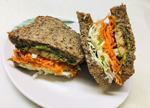 Teriyaki Tempeh (Feature Sandwich) at Sejuiced in Vancouver